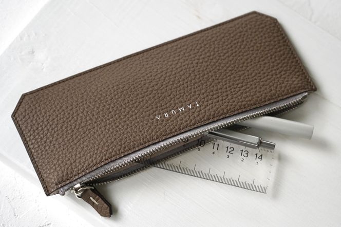 本革 薄型ペンケース エトープ｜革 レザー ステーショナリー 文房具 メンズ レディース 男女兼用 田村製作所 大阪府守口市 [2317]