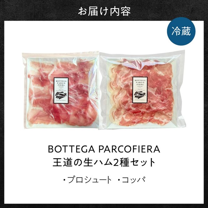 BOTTEGA PARCOFIERA 王道の生ハム2種セット しっとり 豊かな香り 力強い風味 濃厚 コク 脂の甘み プロシュート コッパ _Y037-0361