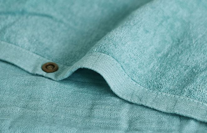 G2088 【スピード発送】プレミアムガーゼ ラップタオル（ブルーグリーン）