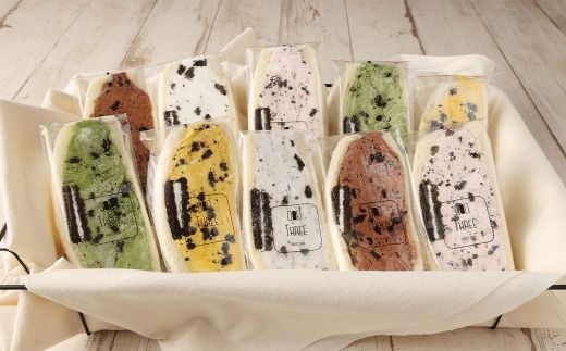 【数量限定】【1ヶ月毎12回定期便】 オレオサンド 10パック 20個セット×12回 【オリジナルクリーム・抹茶・チョコ・イチゴ・マンゴー：各4個×5種 計20個】 バラエティセット