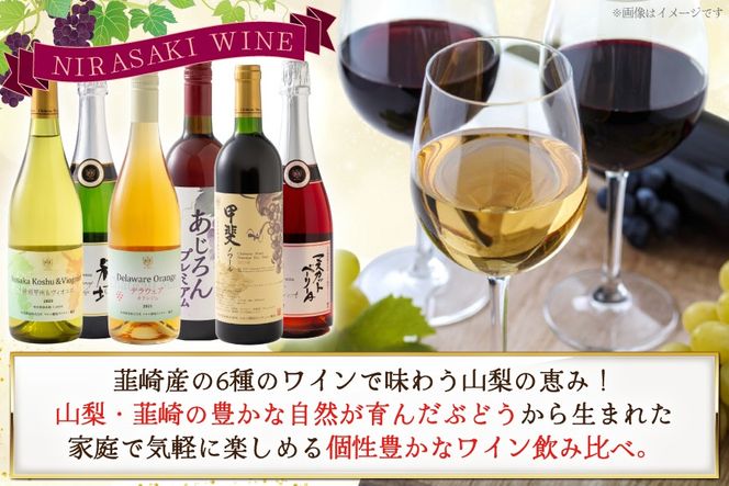 個性豊かな韮崎産赤白ロゼスパークリング6種 飲み比べセット [株式会社まあめいく 山梨県 韮崎市 20745326] ワイン Wine わいん 白ワイン 飲み比べセット お酒 酒 山梨ワイン セット