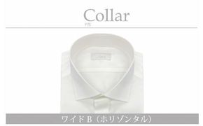ケアも簡単！安心して着れる綿ポリ混紡メンズ用ドレスシャツ「4Lサイズ」衿型ワイドカラー（ホリゾンタル） 1080058