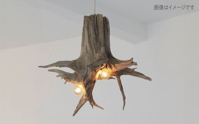 W Bulb Roots pendantlight ペンダントライト 糸島市 / WOOD'ARBRE(ウッドラヴル)【TIME】 インテリア 照明[ADC004] インテリア 照明 ライト ペンダントライト 間接照明 天井照明 流木 ウッド