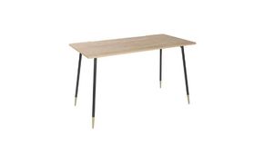 【＆FREL】ワークテーブル 天板（ライトオーク）脚/フレーム（ブラック）幅90　奥行45　高さ72 ※離島への配送不可