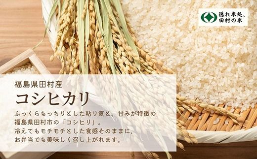 【令和7年産】コシヒカリ 10kg ( 5kg × 2袋 ) 米 一等米 白米 福島県 田村市 ふぁせるたむら