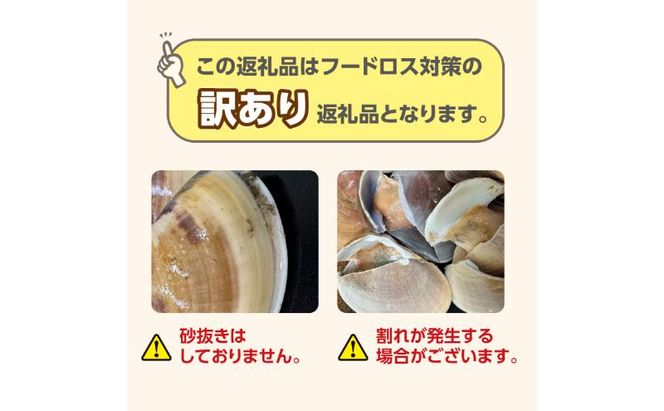 訳あり はまぐり 2kg 割れ 砂抜き無し SDGs ハマグリ 蛤 海鮮 魚介 海産物 国産 天然 産地直送 千葉県 九十九里