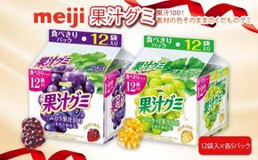 明治 果汁グミ スマートパック ぶどう ＆ マスカット 163ｇ × 各5個 グミ 葡萄 ブドウ お菓子 おやつ フルーツ 果物 果汁 詰め合わせ 詰合せ セット まとめ買い 静岡県 藤枝市