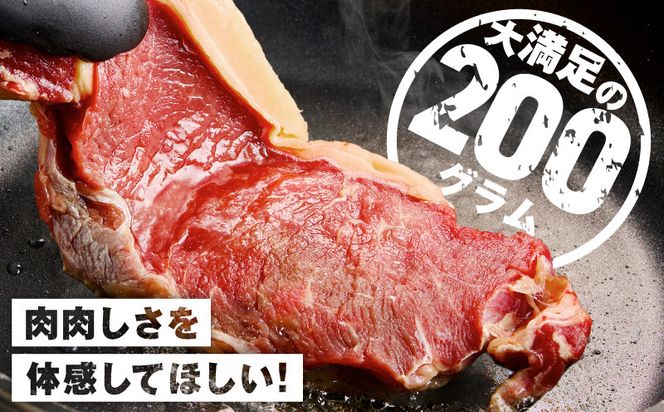 mrz0253 牛肉 ロースステーキ 合計1kg（約200g×5枚）【氷温熟成×極味付け 牛肉 訳あり 不揃い 焼肉 BBQ】