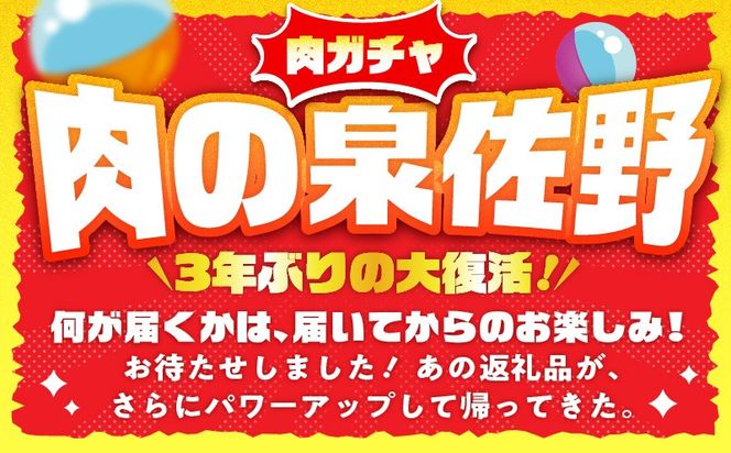 gacha014 【9/30受付終了】肉の泉佐野 ガチャ（寄附10,000円コース）【牛肉 焼肉 牛タン ハラミ カルビ BBQ ハンバーグ お楽しみ】