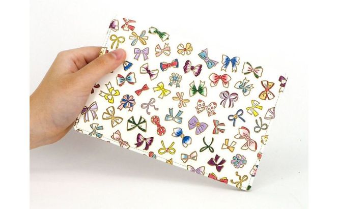 ケース パーソナルホルダー プチリボン 文庫屋大関 ポーチ 通帳ケース 通帳入れ カードケース パスケース  通帳 お薬手帳 収納 収納ポーチ 保管ケース 本革 革 皮革 雑貨 おしゃれ 日本製 東京