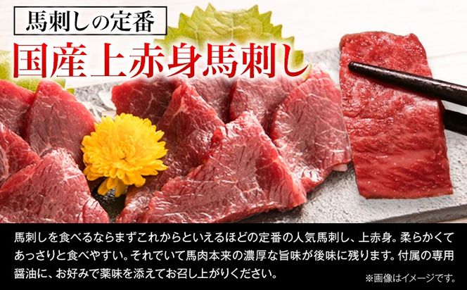 国産上赤身馬刺し 600g《30日以内に出荷予定（土日祝を除く）》熊本県 南阿蘇村 南阿蘇L（阿蘇牧場） 馬刺し---sms_fmassfb_30d_r7_21000_600g---