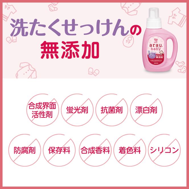 【詰め合わせBOX】アラウベビー　洗濯用せっけん本体　800ｍl＋アラウベビー　洗濯用せっけん詰替用　720ml(CL312-S-ABL7)