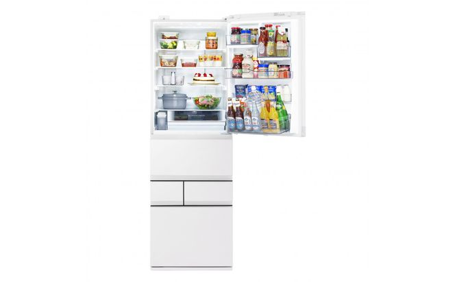 東芝　冷蔵庫【標準設置費込み】　452L　5ドア　右開き　冷凍冷蔵庫　GR-Y450GTM(WS) 141305_KV135