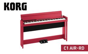 KORG C1 AIR-RD　ピアノ 電子ピアノ デジタルピアノ 電子楽器 日本製 RH3鍵盤 Bluetooth対応 88鍵盤 レッド