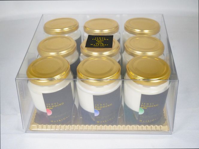 Jewel Pudding ジュエルプリン - Gift Box of 9 piece -　【冷菓子・プリン・ハーブティーゼリー・ブラマンジェ・宝石・スイーツ】 041009_CZ010