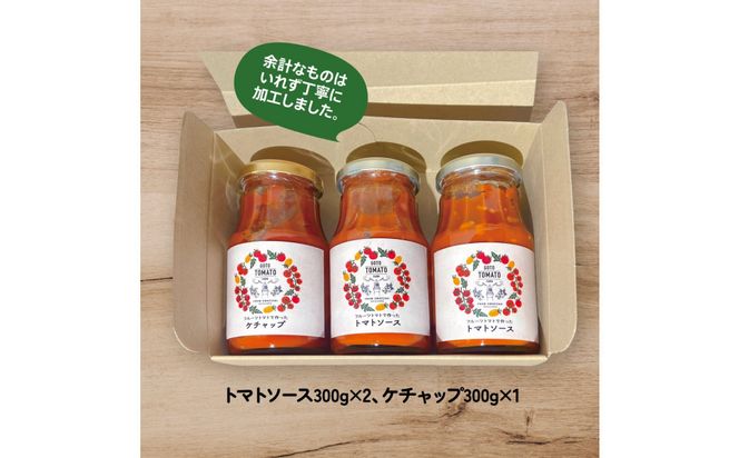 フルーツトマトで作ったトマトケチャップ＆トマトソースセット 222232_BR004