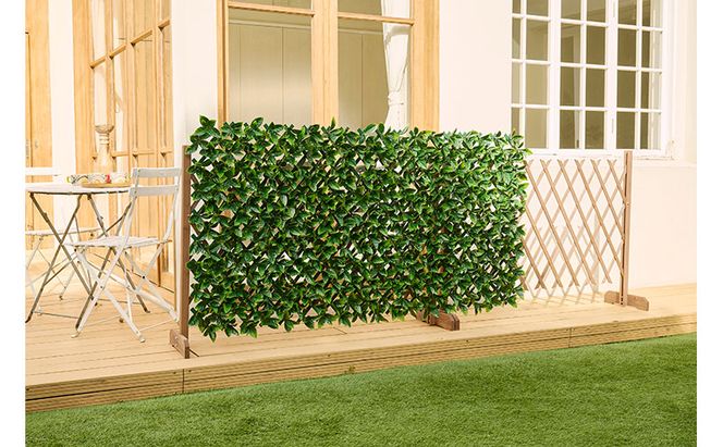 ＤＥＣＯ ＧＲＥＥＮ 伸縮フェンス GF-180DG ダークグリーン グリーンフェンス 伸縮  アイリスオーヤマ リーフラティス ガーデンフェンス 目隠しフェンス ラティス フェンス DECOGREEN 伸縮フェンス ベランダ バルコニー 庭 フェイクグリーン