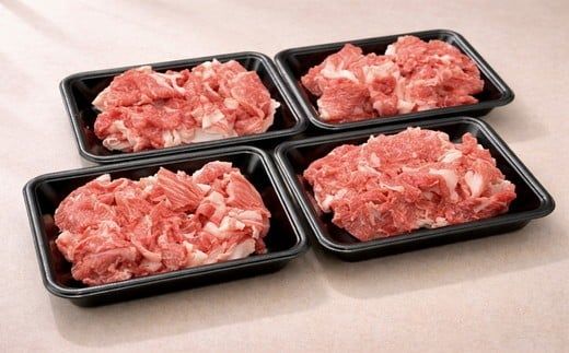 【001584】【12月31日受付終了！翌年3~9月の月1回合計6回の定期便】家庭用松阪牛小間切れ200ｇ×4Ｐ