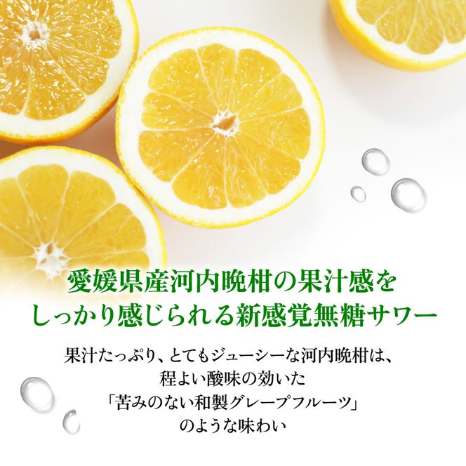 愛南ゴールド無糖サワー 河内晩柑 350ml×24本 父の日 チューハイ 柑橘 酒 アルコール 無糖  酎ハイ クラフトサワー 河内晩柑 果実 フルーツ  愛南ゴールド アシード アスター 缶 愛媛県 愛南町 Yショップ西海