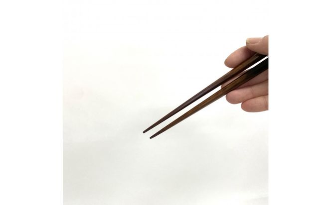 【23.5ｃｍ】黒柿 八角箸 大 漆塗り 322032_BG039VC01