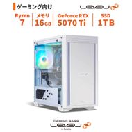パソコン工房 4年間物損保証 ミニタワーゲーミングPC Ryzen 7/5070 Ti/No.309 322032_EE121