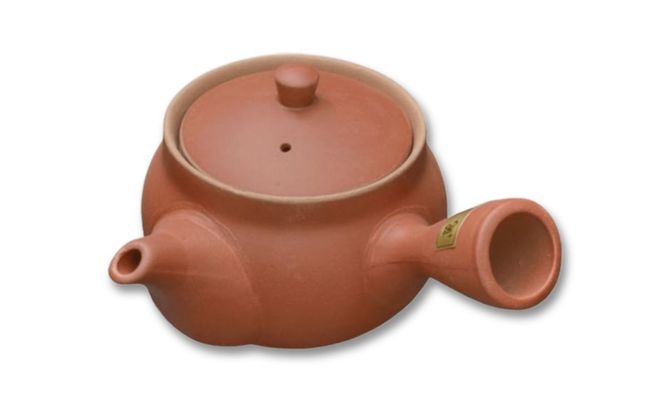 【萬古焼（ばんこやき）】朱泥急須 内山製陶所-[G729] 