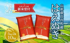 【新米受付 10月発送】R7年産 はえぬき 10kg（入金期限：2025.9.15）