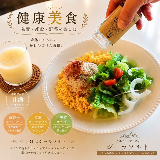 ジーラソルト クミン岩塩 (ナチュラル／ロースト) 30g 2種セット｜スパイス 調味料 ロースト クミン 塩 岩塩 香辛料 ミックススパイス エスニック 料理用 下味 味付け BBQ アウトドア 肉料理 野菜料理 [2714]