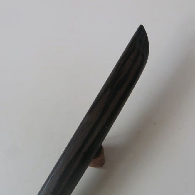 木製かんざし リーフ型 ロングタイプ ［195S29］ 選べる 素材 紫檀 黒檀 タガヤサン ローズウッド 木製 かんざし 緩みにくい 塗装不使用 固定型 飾り用 経年変化 耐久性 髪飾り 和風アクセサリー ヘアアクセ ヘアアクセサリー 愛知県 小牧市 送料無料