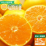 和歌山県産 有田みかん【訳あり 家庭用】約1.5kg 小玉 3S～Sサイズ おまかせ_DI6045