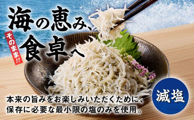 G4021 減塩 釜揚げしらす 600g×全6回【定期便 小分け シラス しらす sirasu 海鮮 人気 おすすめ 産地直送】