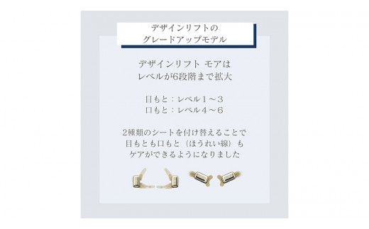 デザインリフト モア 目元/口元ケアセット （ 本体 ＆ 目元用ストレッチフィットシート1セット ＆ 口元用ストレッチフィットシート1セット ) ヤーマン YA-MAN ya-man 美顔器 美容家電 リフトアップ リフトケア ハンズフリー EMS プレゼント クリスマス ほうれい線  [EX002us]