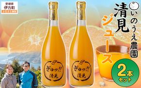 いのうえ農園 清見ジュース2本セット ※離島への配送不可 IKTAI016
