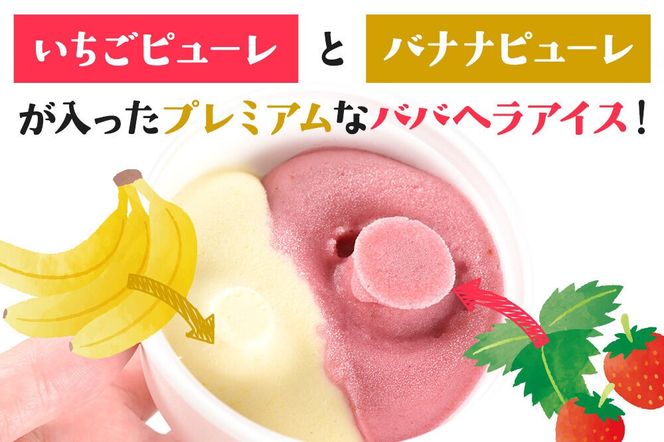 アイス 児玉冷菓のババヘラアイスセット 2色5個入 プレミアムいちご＆バナナ [アイス アイスクリーム シャーベット イチゴ いちご 苺 バナナ 秋田名物 プレミアム]|23_kdm-070101