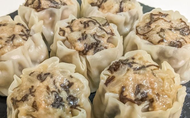 もずくシューマイ 32個入り (8個入り×4P) 焼売 シューマイ 点心 お取り寄せ 冷凍 沖縄市 / 豚々茶舗[BCBL003]