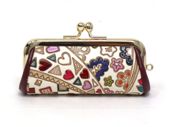 【文庫屋大関】印鑑ケース　グロッシーハート【皮革工芸品】 ファッション小物 民芸品 