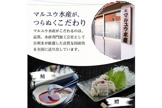 小分けしめさば(計約1kg・約50g×20枚)鯖 魚介 簡単 個包装 おつまみ 魚 海鮮 冷凍【MR-1】【株式会社マルユウ水産】