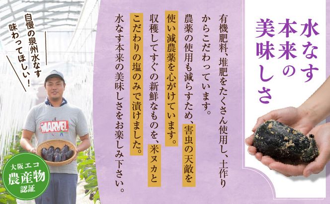 005A058 【先行予約】特選 無添加 水なす漬け 徳用水ナス セット【食べ比べ 新鮮 野菜 泉佐野産 茄子 やさい TONOファーム 高評価 数量限定】