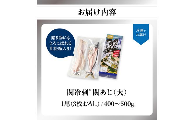 【E04018】 関冷刺　関あじ（大）