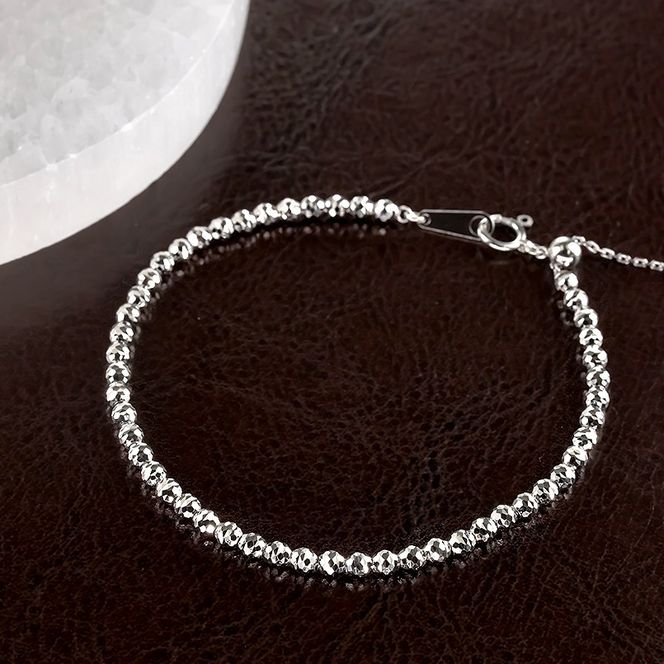 プラチナ ブレスレット レディース ミラーボール バングル キラキラ 金属アレルギー 対応 pt850 スライド式 アジャスター付き ジュエリー おしゃれ シンプル 人気 普段 使い241212nm402p SWAA288