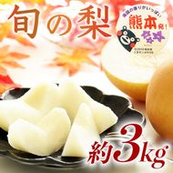 旬の梨 品種おまかせ 約3kg（4～12玉）【梨 なし 果物 フルーツ デザート 食後 熊本県産】※配送不可：離島
