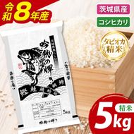 ＜令和8年産 ＞新米無洗米 こしひかり 5kg（5kg×1袋）（茨城県産）精米 こしひかり 米 ごはん コメ お米 白米 国産 茨城県産