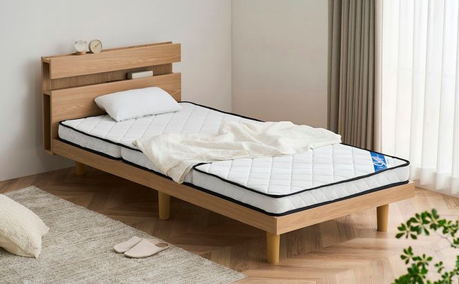 マットレス シングル 三つ折り 三つ折りポケットコイルマットレス 10ｃｍ PMTS10H-3S ホワイト アイリスオーヤマ 折りたたみ ポケットコイル コンパクト 軽量 お手入れ 簡単 折り畳み 10センチ 敷布団 一人暮らし