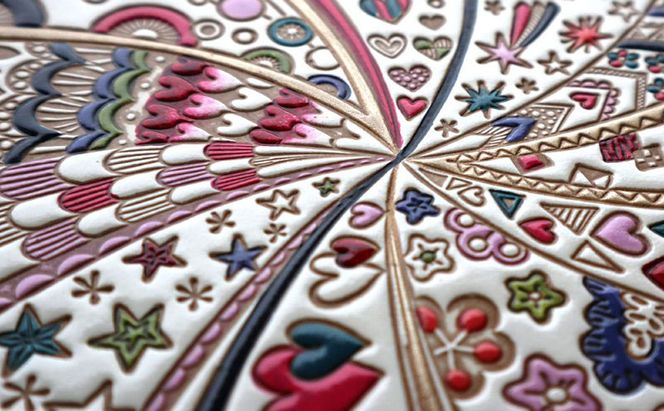 【文庫屋大関】マカロンポーチ グロッシーハート【皮革工芸品】 ポーチ ミニポーチ 小物入れ アクセサリー入れ イヤホン入れ 収納 保管ケース 手のひらサイズ  本革 革 皮革 工芸品 工芸 雑貨 ギフト プレゼント 日本製 東京