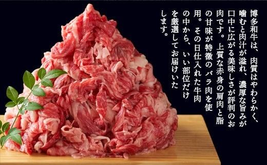 訳アリ！博多和牛切り落とし 5kg(500g×10p）　DX033