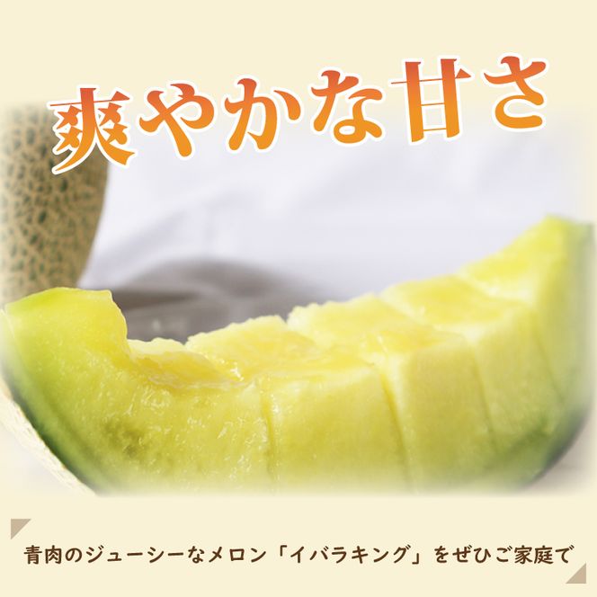 【2026年5月より順次発送】イバラキングメロン（2玉）｜メロン イバラキングメロン フルーツ 果物 くだもの 先行予約 茨城県 行方市(BW-20-1)