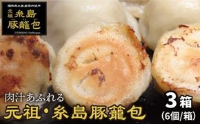 【年内発送】元祖・糸島豚籠包 18個入り(6個×3箱) 糸島市 / 食工房たまひろ [ASA003] 豚 ブタ ぶた 小籠包 中華 おかず グルメ お取り寄せ 送料無料