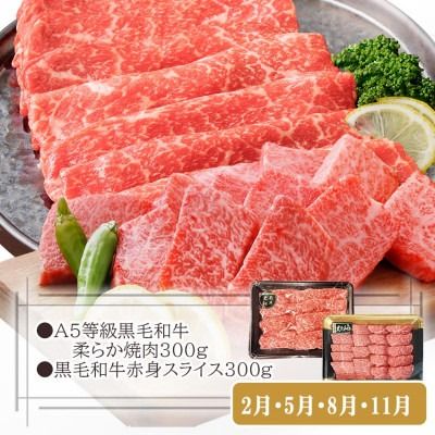 総重量3Kg越え、鹿児島県産黒毛和牛と黒豚のお料理定期便(3回配送)　EE0-0002 【1504377】