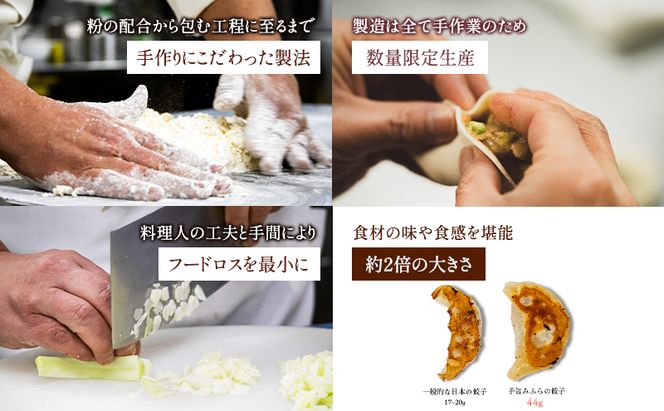 【北海道富良野市】手包みふらの餃子 8個入×2 (中華 冷凍 即席 食品 簡単 加工品 調理不要 おかず 手作り 道産 富良野 ふらの 北海道 送料無料)