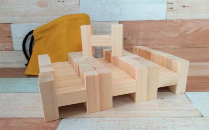知育玩具 こだわりから生まれた木のおもちゃ H・ブロック atre0003